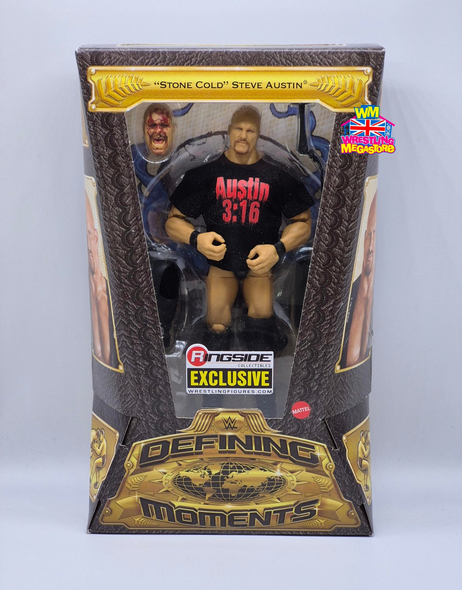 WWE Elite Mattel Defining Moments BLOODY Stone Cold