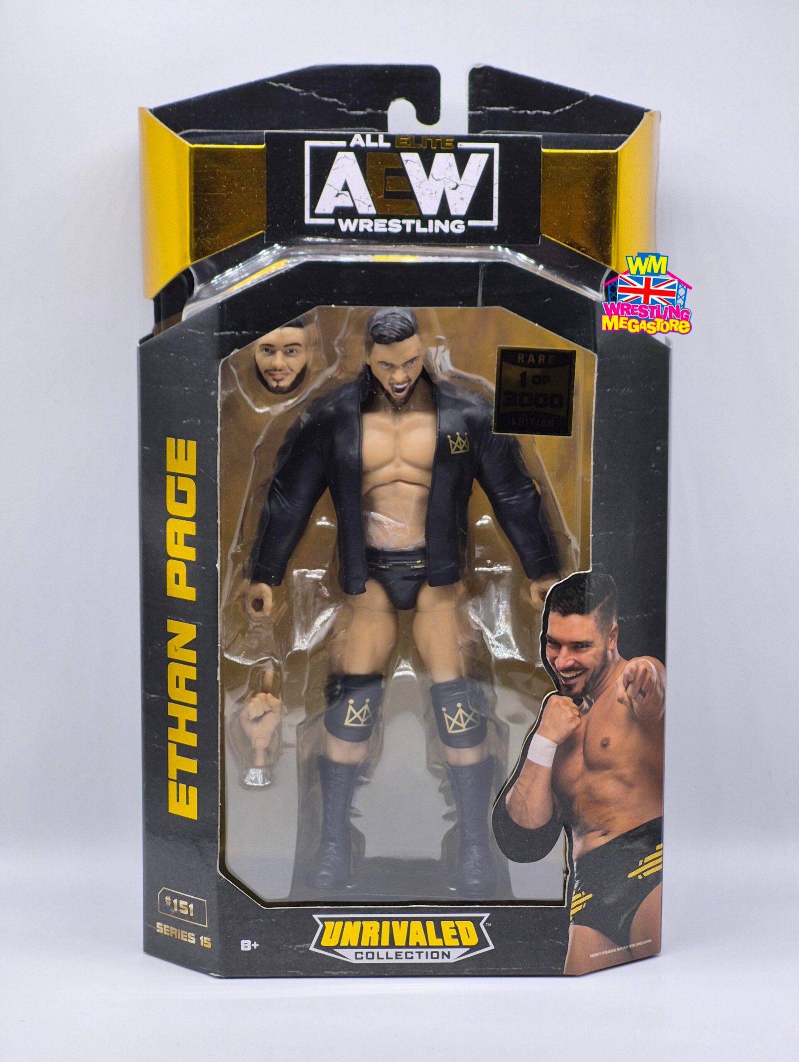 AEW Jazwares Unrivaled Wave 15 RARE 1/3000 Ethan Page