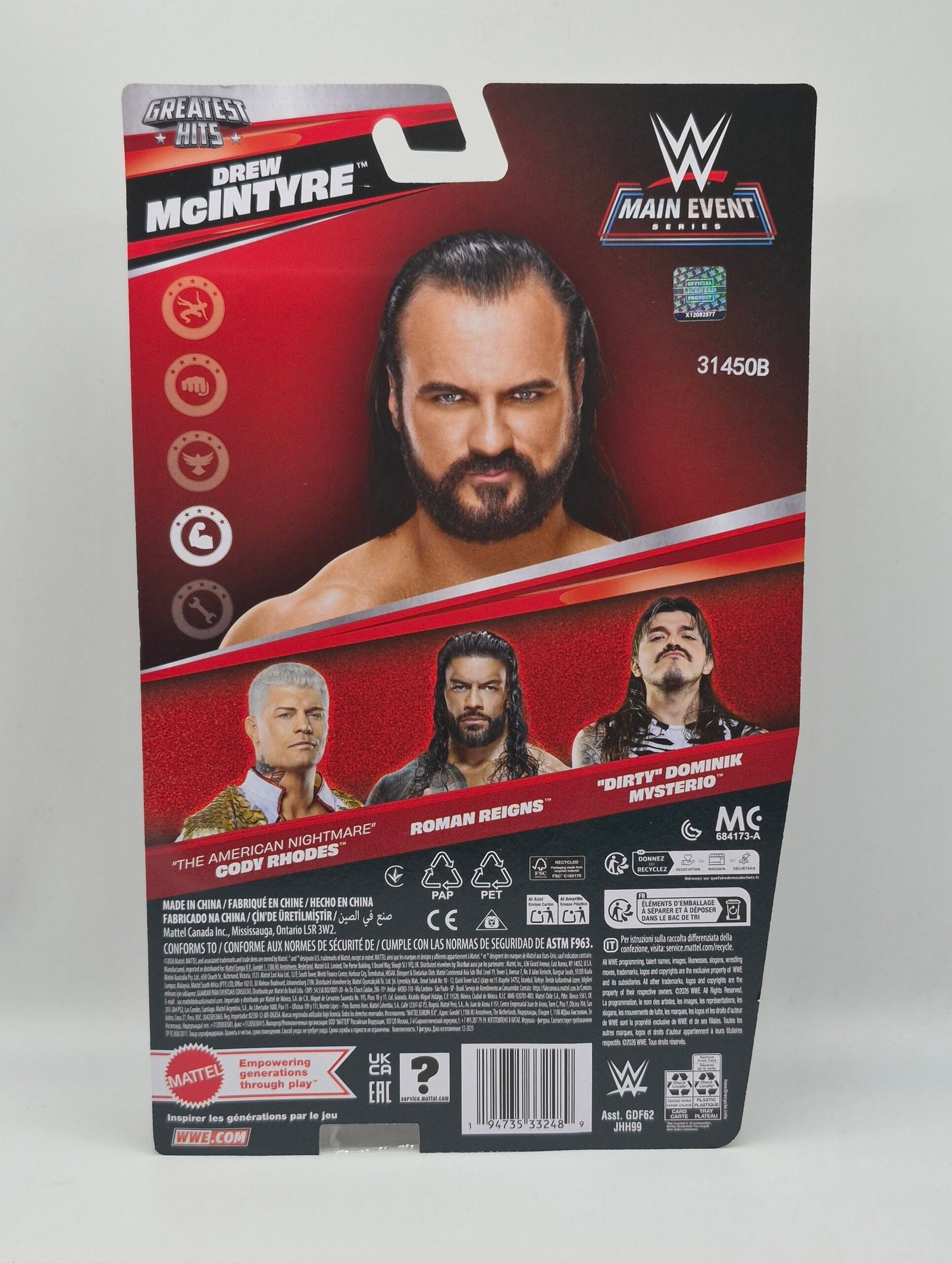 WWE Mattel Main Event Greatest Hits Drew McIntyre - Image 2