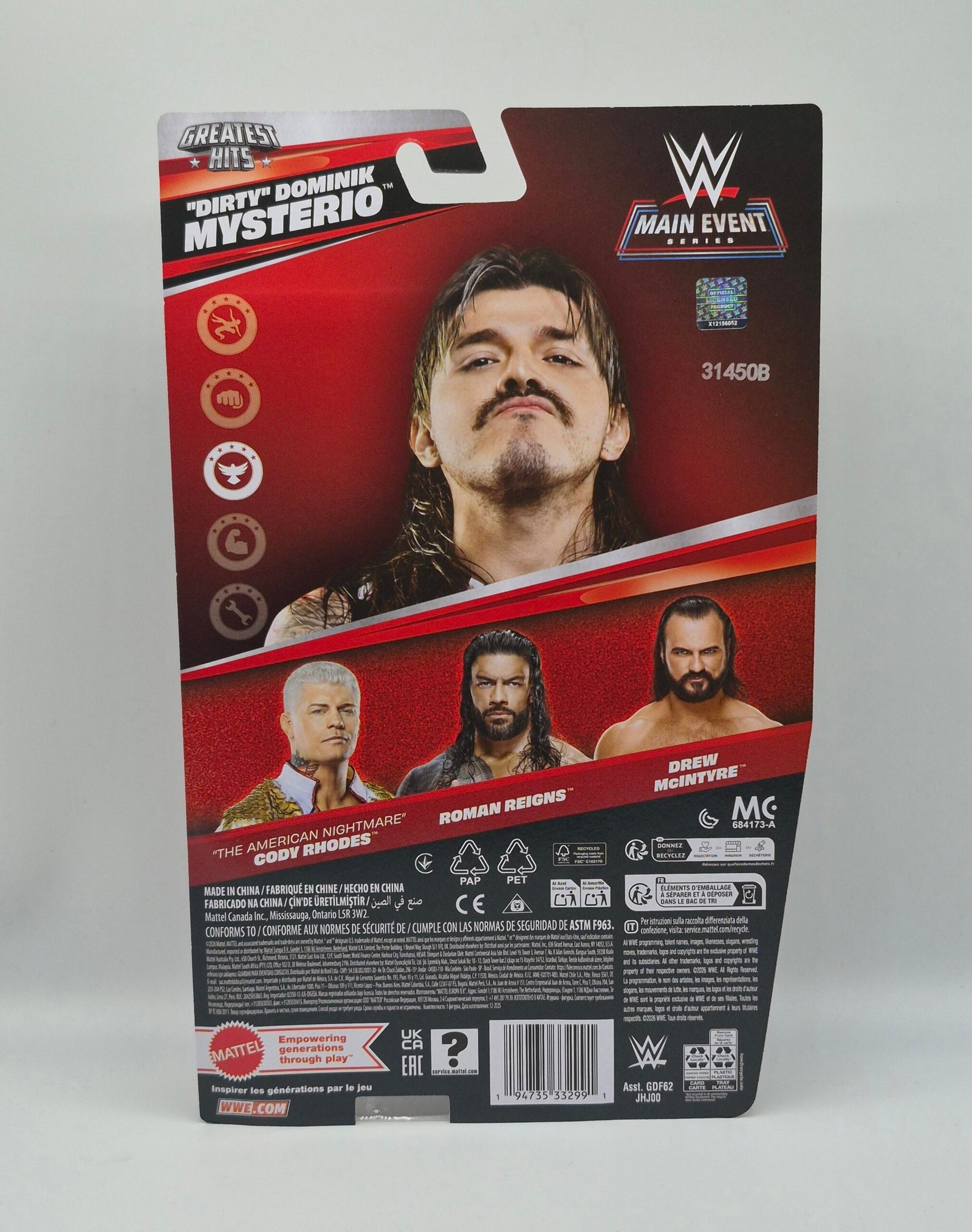 WWE Mattel Main Event Greatest Hits Dominik Mysterio - Image 2