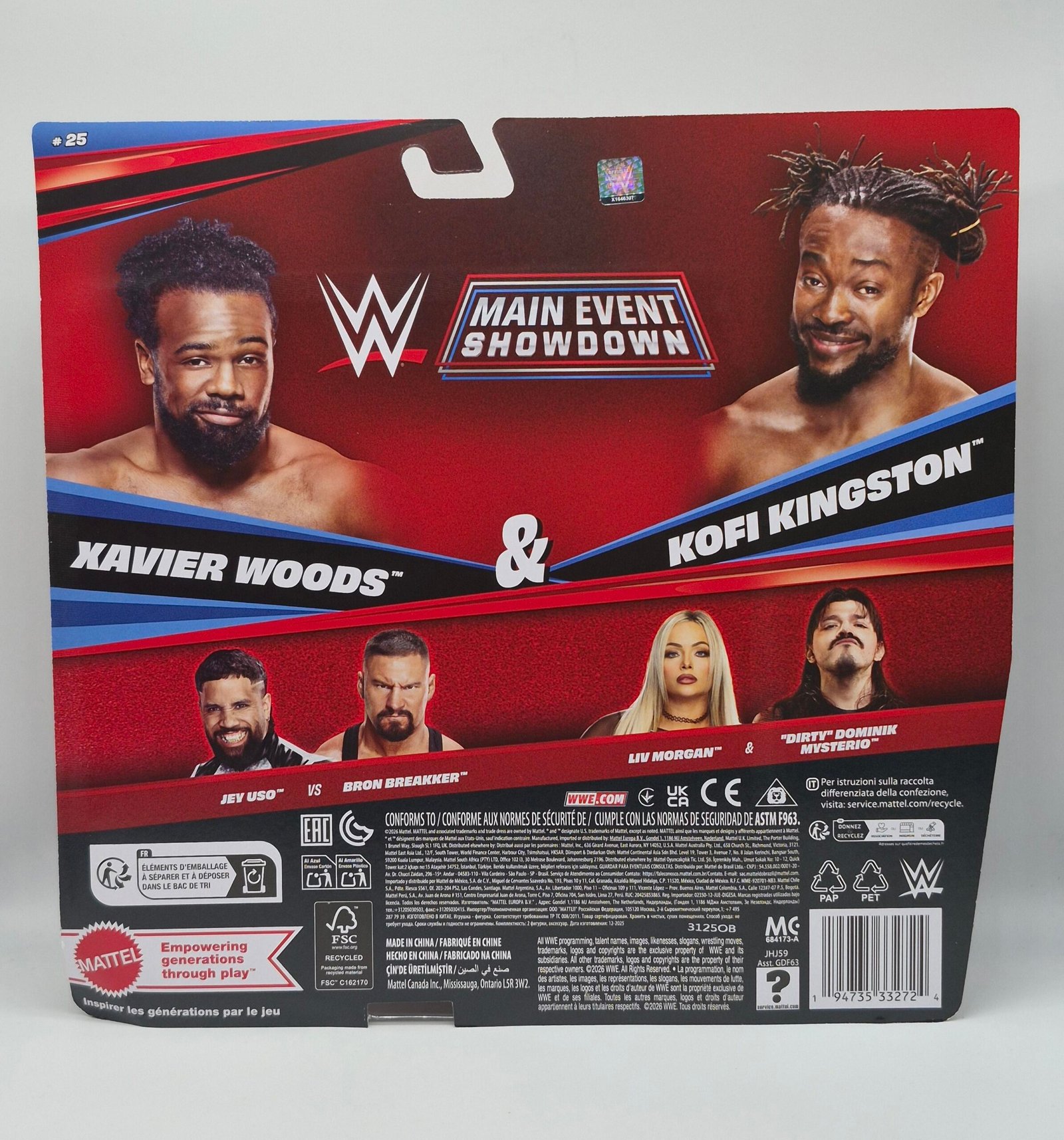 WWE Mattel Main Event Showdown Series 25 Kofi Kingston/Xavier Woods - Image 2