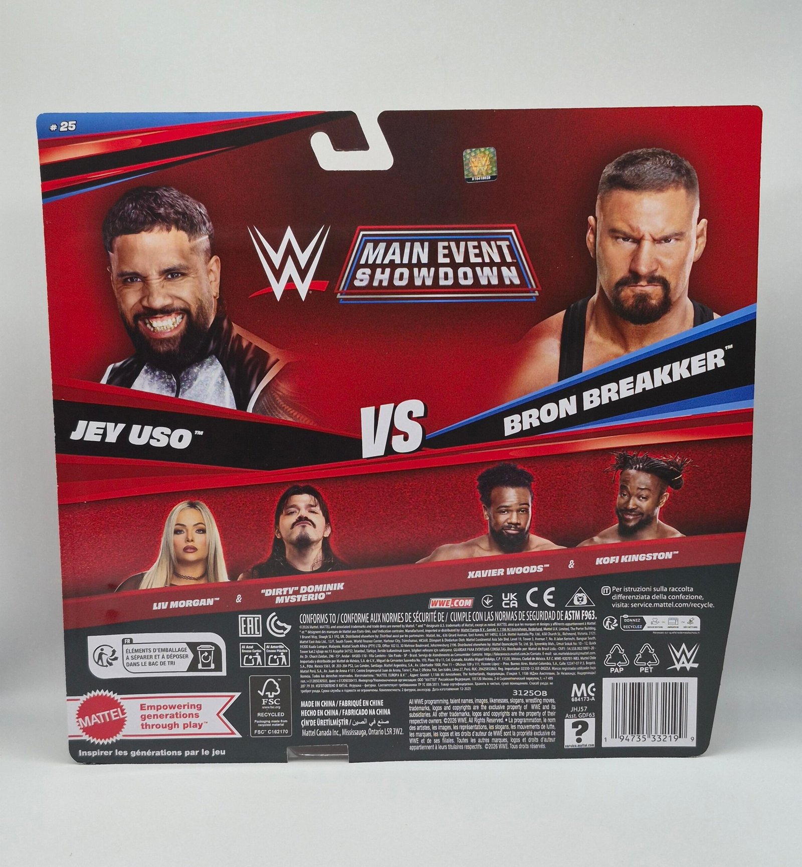 WWE Mattel Main Event Showdown Series 25 Jey Uso/Bron Breakker - Image 2