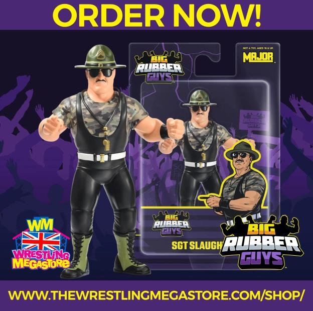 Big Rubber Guys Series 19 FACE Sgt Slaughter (Pre Order Deposit)
