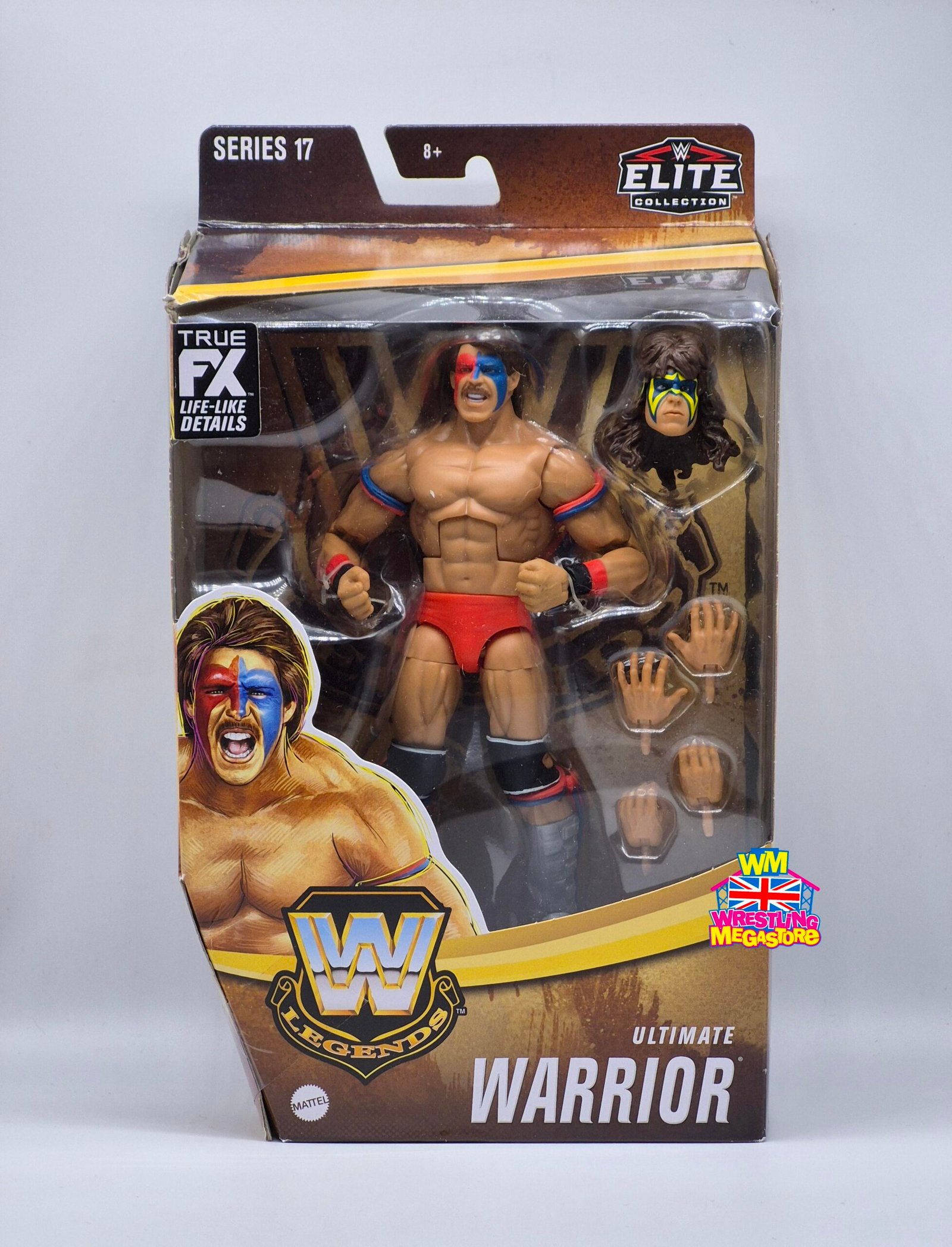 WWE Elite Mattel Legends Series 17 Ultimate Warrior *Damaged*