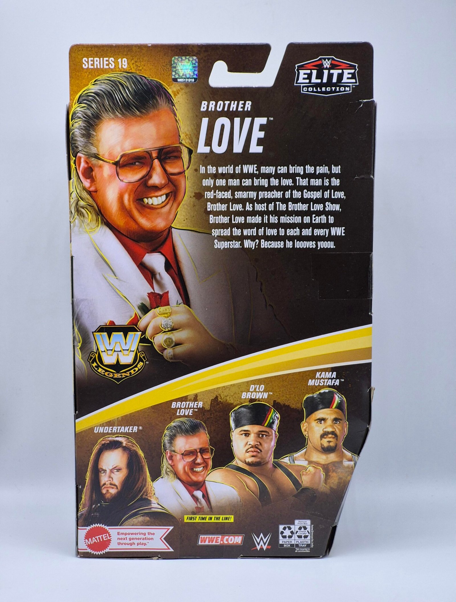 WWE Elite Mattel Legends Series 19 Brother Love *Damaged* - Image 2