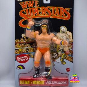 WWE Mattel LJN Superstars Series 2 BLACK CARD Ultimate Warrior *Damaged*